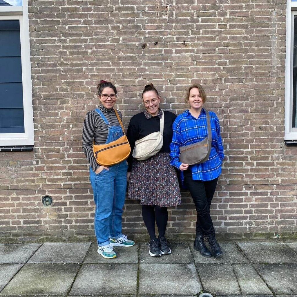 Workshop duurzame tassen maken bij Monsak Atelier in Amsterdam - maak je eigen schoudertas